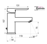 MEDIDAS MONOMANDO LAVABO DALMATA GALINDO